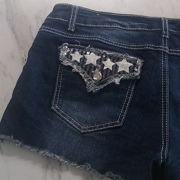 Rue 21 American Flag Denim Shorts - Picture 3 of 7